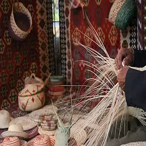 Mat weaving